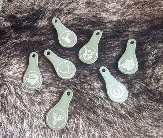 Einkaufswagenöffner mit jagdlichen Motiven