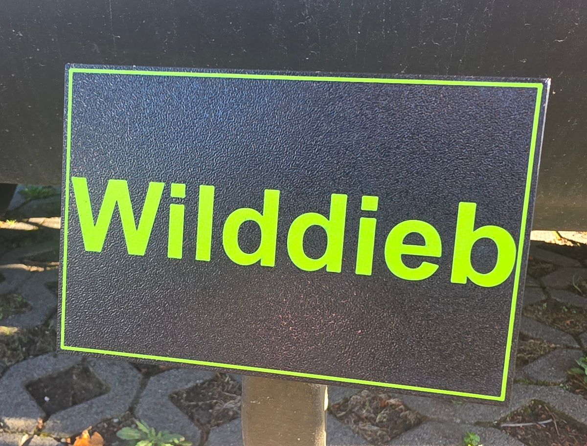 Schild für deine Anhängerkupplung