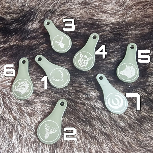 Einkaufswagenöffner mit jagdlichen Motiven